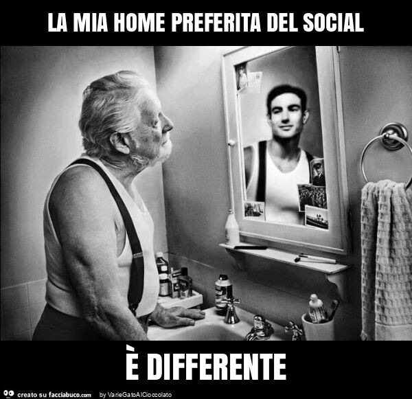 La mia home preferita del social è differente