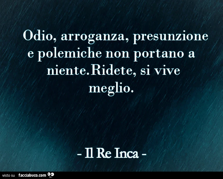 Ridere per vivere meglio - Re Inca