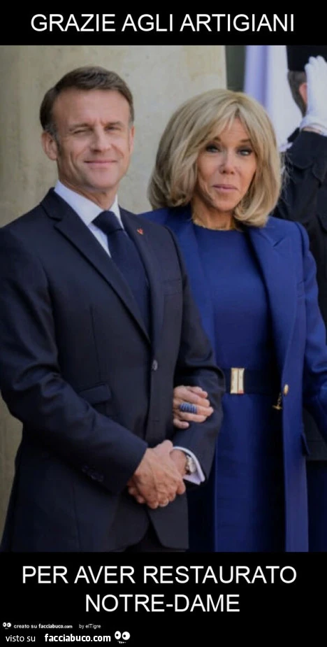 Grazie agli artigiani per aver restaurato notre-dame