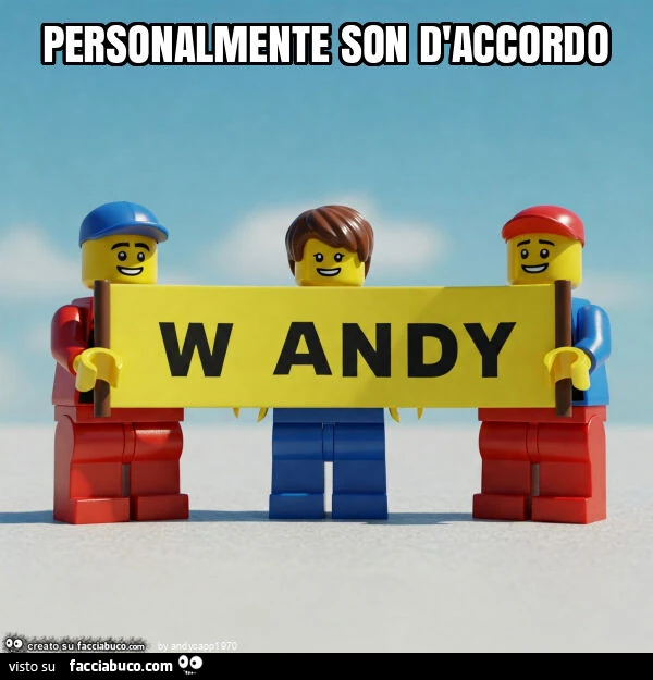 Personalmente son d'accordo