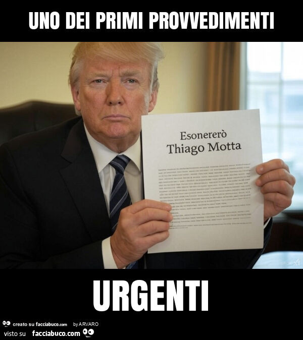 Uno dei primi provvedimenti urgenti