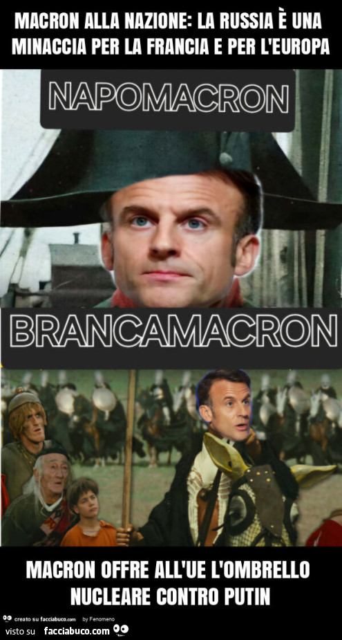 Macron alla nazione: la russia è una minaccia per la francia e per l'europa macron offre all'ue l'ombrello nucleare contro putin