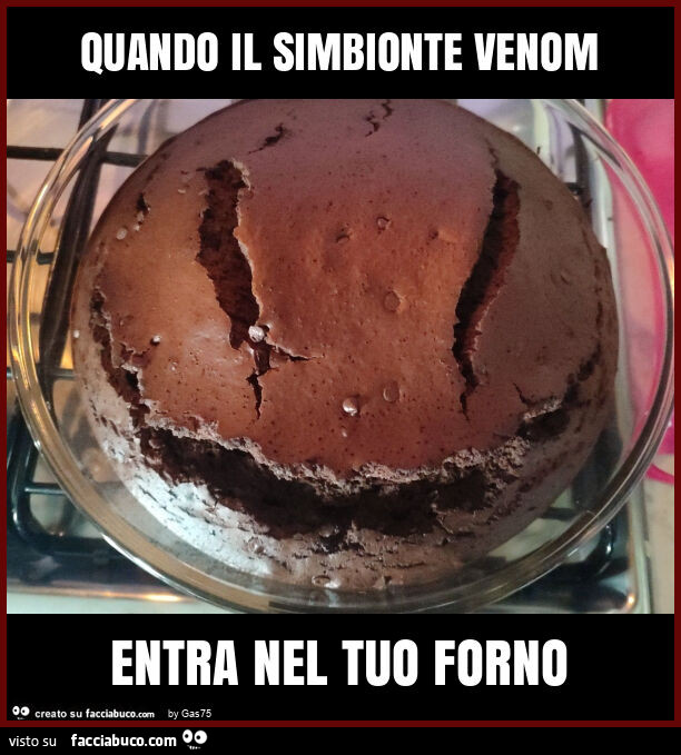 Quando il simbionte venom entra nel tuo forno