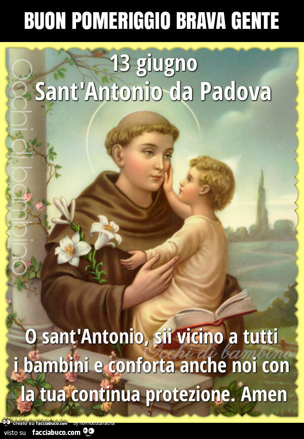 Buon pomeriggio brava gente
