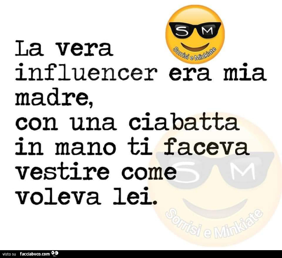 La vera influencer era mia madre, con una ciabatta in mano ti faceva vestire come voleva lei