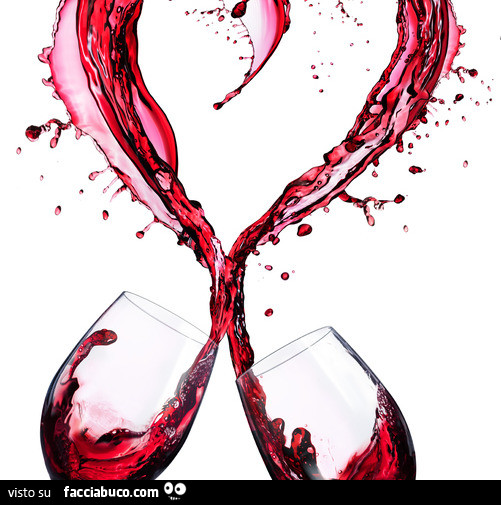 Cuore di vino rosso
