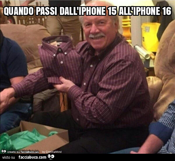 Quando passi dall'iphone 15 all'iphone 16