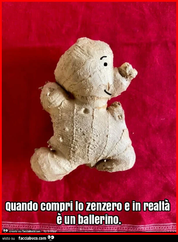 Quando compri lo zenzero e in realtร รจ un ballerino