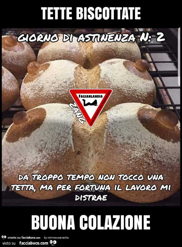 Tette biscottate buona colazione