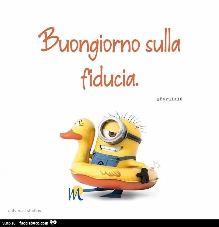 Buongiorno sulla fiducia