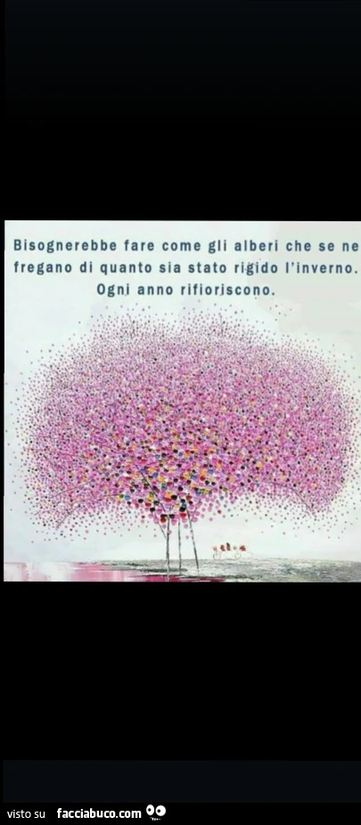 Alberi rifioriscono dopo rigori inverno