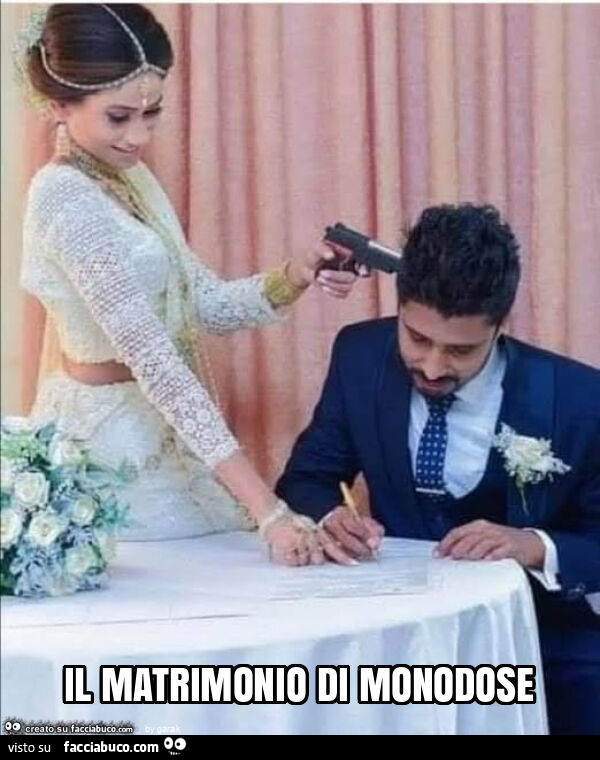 Il matrimonio di monodose