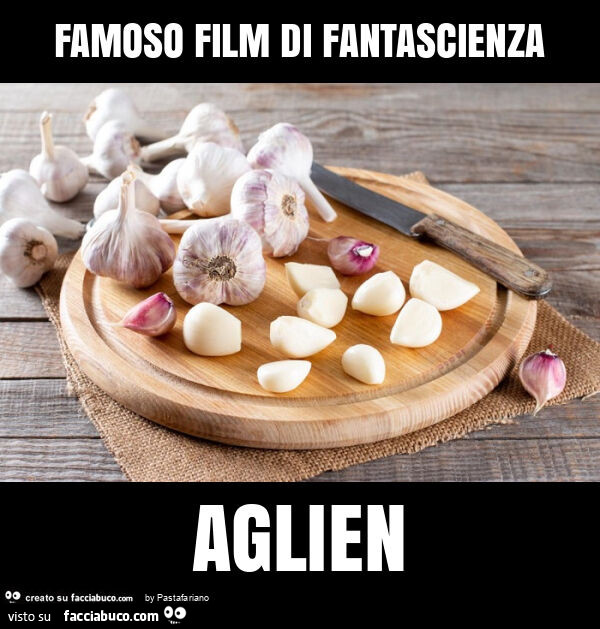 Famoso film di fantascienza aglien