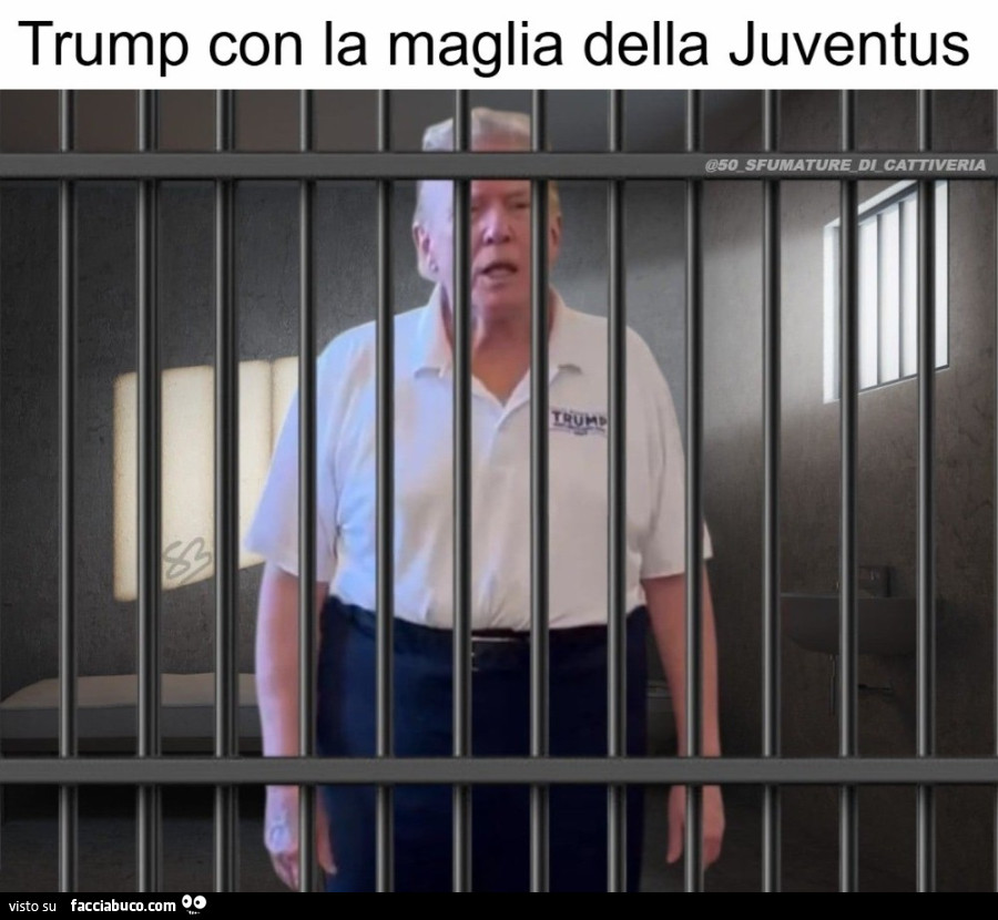 Trump con la maglia della Juventus