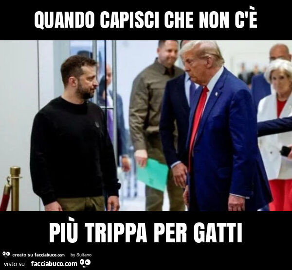 Quando capisci che non c'è più trippa per gatti