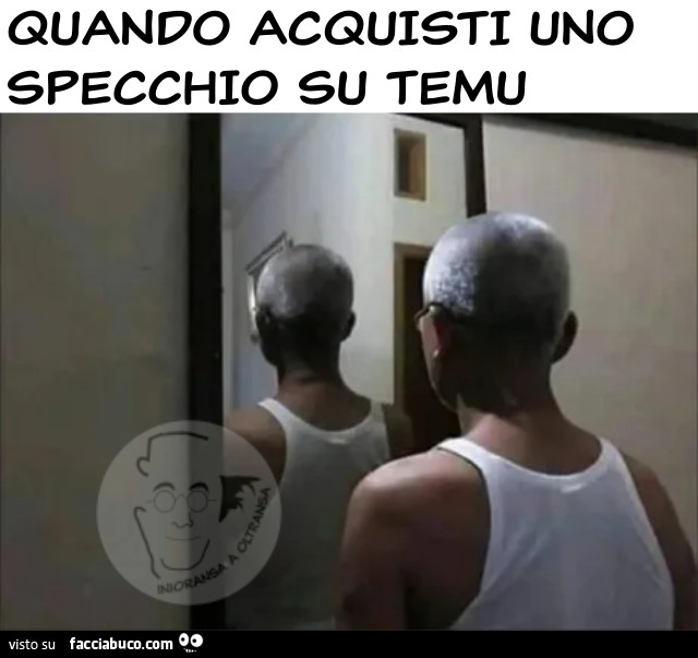 Quando acquisti uno specchio su Temu