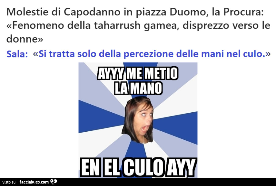 Molestie di capodanno in piazza duomo, la procura: fenomeno della taharrush gamea, disprezzo verso le donne. Sala: si tratta solo della percezione delle mani nel culo