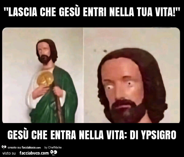 "lascia che gesù entri nella tua vita! " Gesù che entra nella vita: di ypsigro