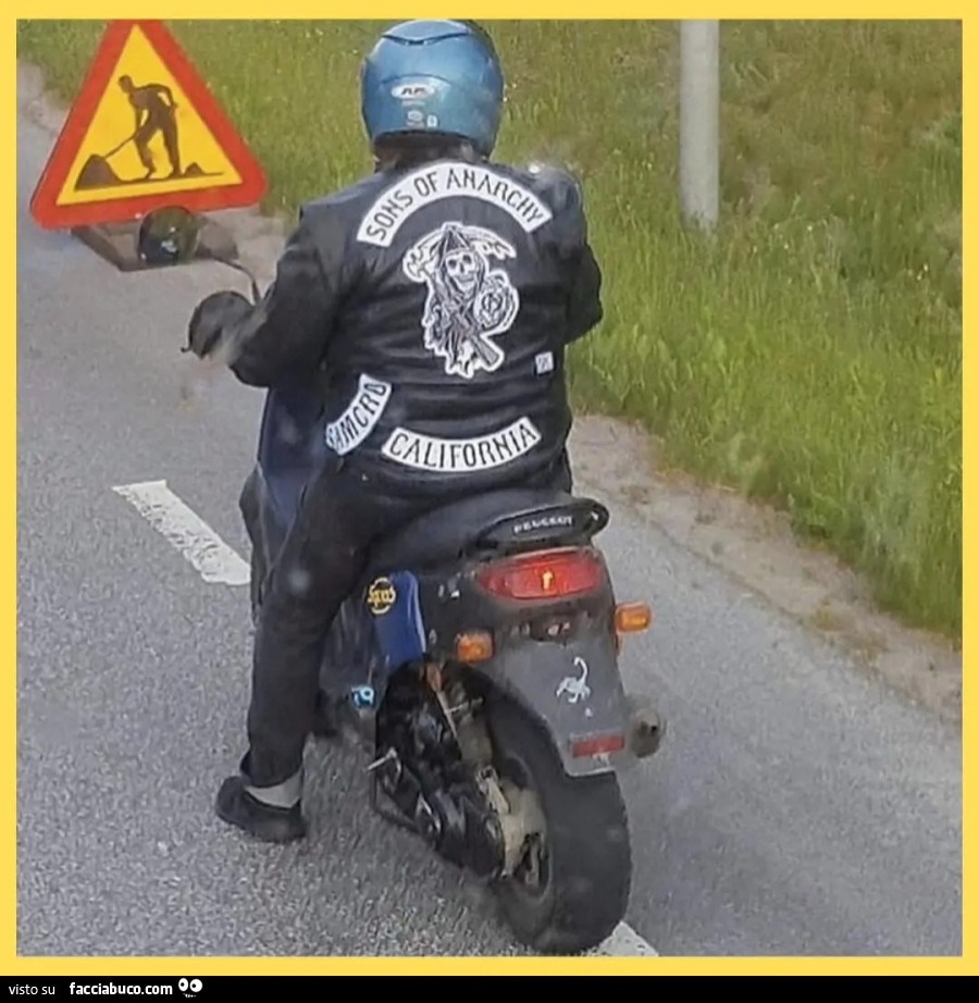 Sons of anarchy motociclista scooter