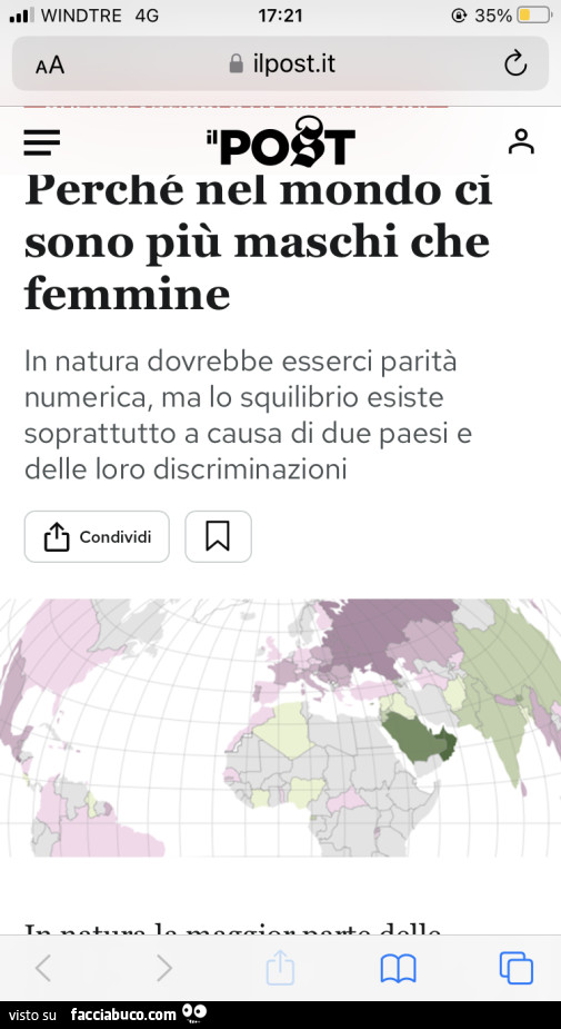 Perché nel mondo ci sono più maschi che femmine