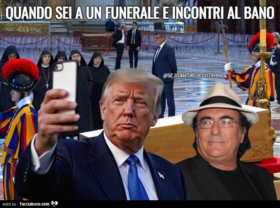 Quando sei a un funerale e incontri al bano
