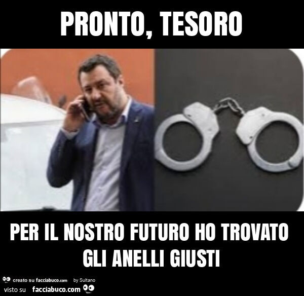 Pronto, tesoro per il nostro futuro ho trovato gli anelli giusti