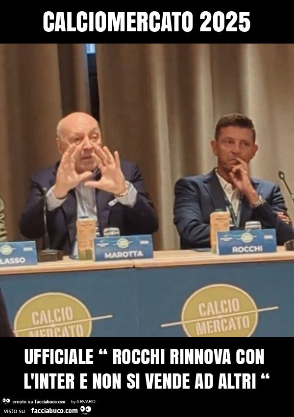 Calciomercato 2025 ufficiale “ rocchi rinnova con l'inter e non si vende ad altri “