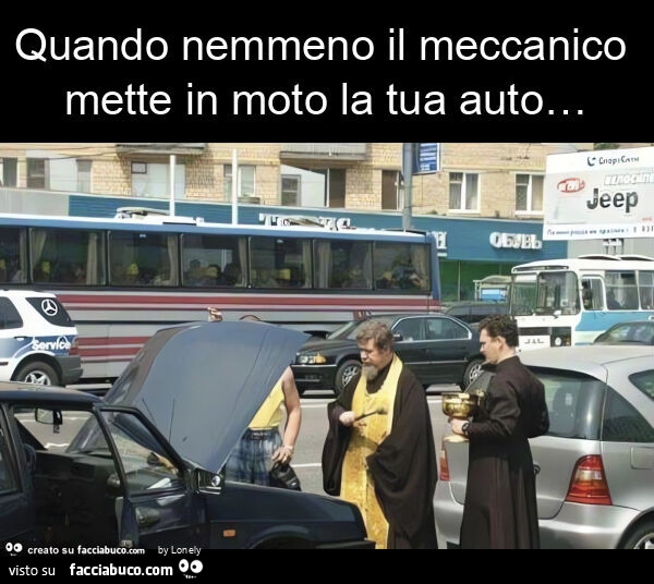 Quando nemmeno il meccanico mette in moto la tua auto…