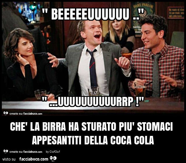 Chè la birra ha sturato più stomaci appesantiti della coca cola