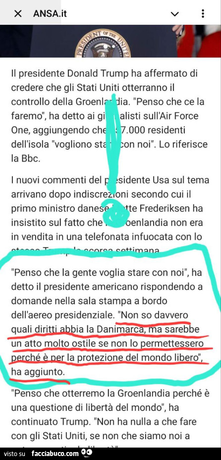 Non so davvero quali diritti abbia la Danimarca