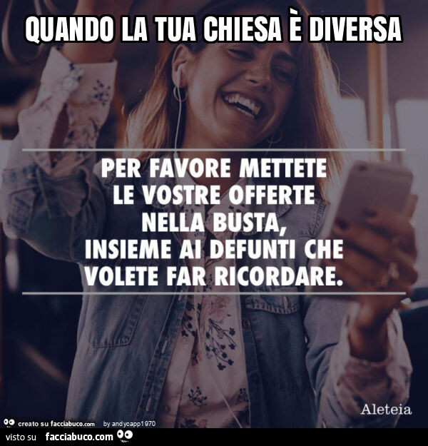 Quando la tua chiesa è diversa