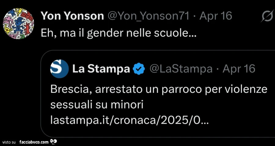 Eh, ma il gender nelle scuole&hellip; brescia, arrestato un parroco per violenze sessuali su minori