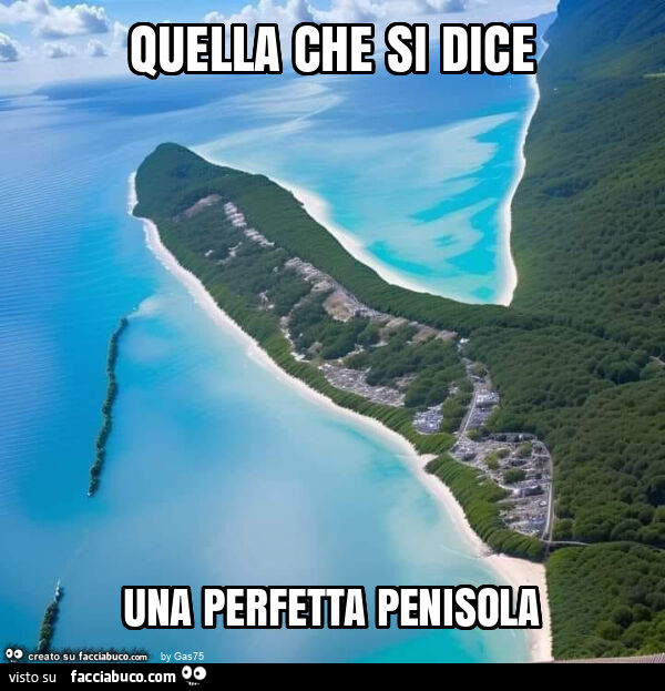 Quella che si dice una perfetta penisola