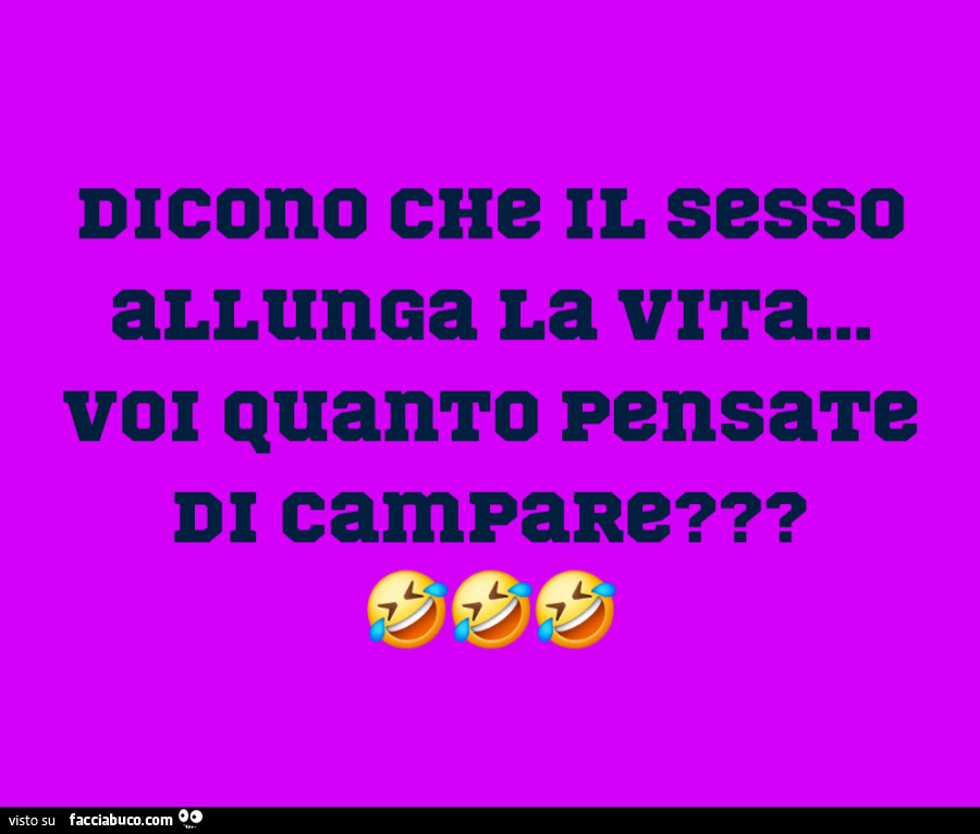 Dicono che il sesso allunga la vita… voi quanto pensate di campare?