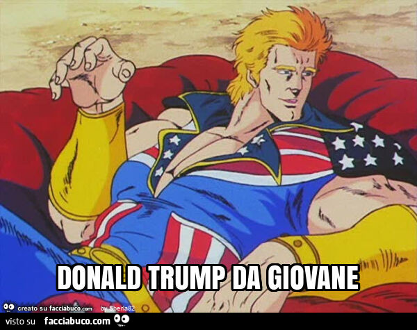 Donald trump da giovane