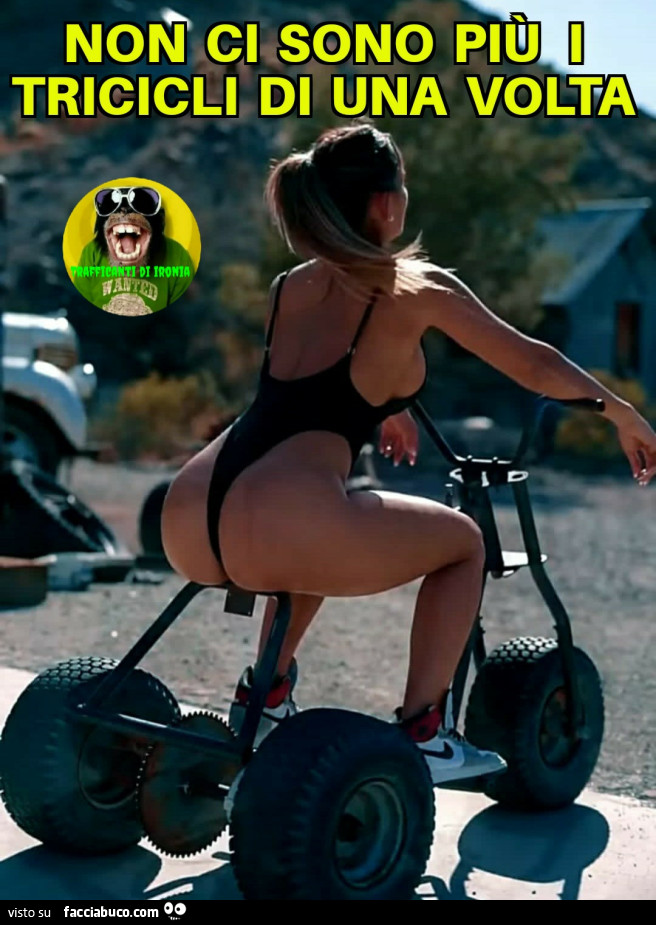 Non ci sono piรน i tricicli di una volta