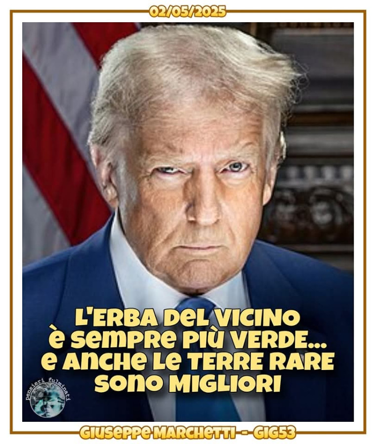 Trump terre rare erba del vicino