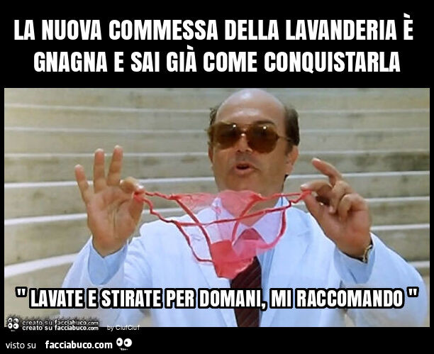 La nuova commessa della lavanderia è gnagna e sai già come conquistarla