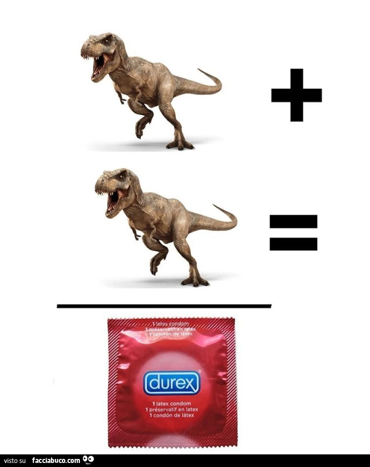T-Rex più T-Rex uguale DuRex