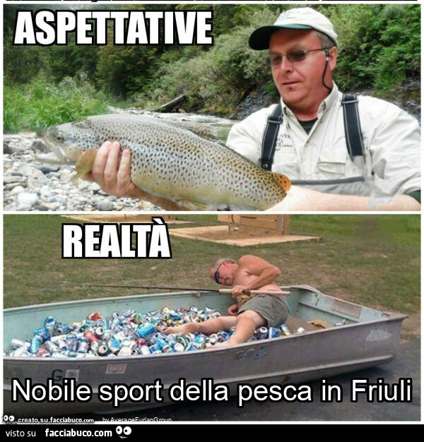 Nobile sport della pesca in friuli