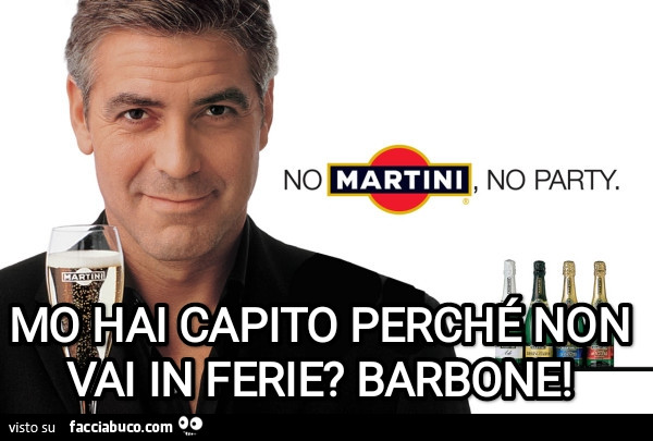Mo hai capito perché non vai in ferie?