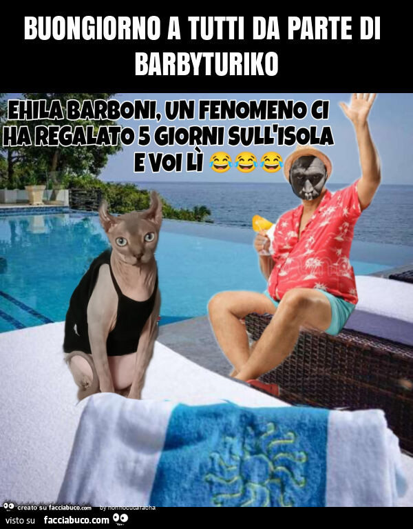 Buongiorno a tutti da parte di barbyturiko