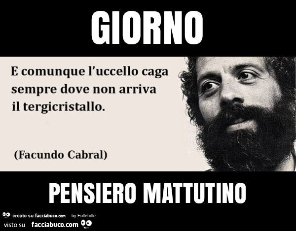 Giorno pensiero mattutino