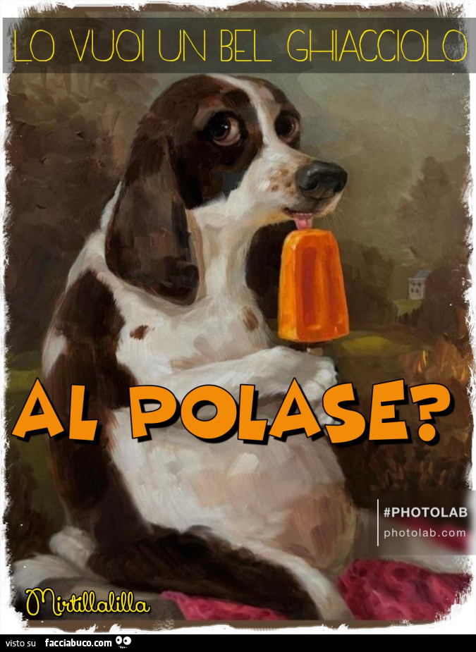 Lo vuoi un bel ghiacciolo?
