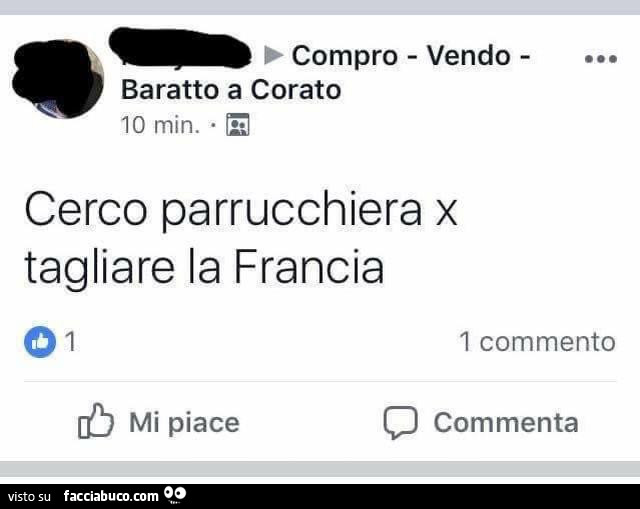 Cerco parrucchiera x tagliare la francia