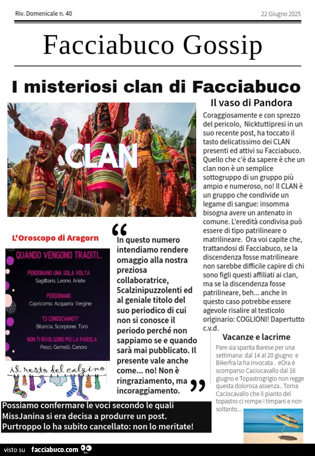 Facciabuco Gossip 40