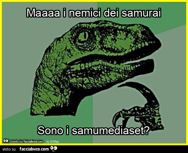 Maaaa i nemici dei samurai sono i samumediaset?