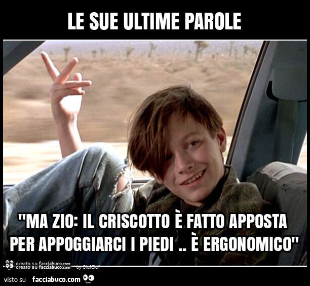 Le sue ultime parole