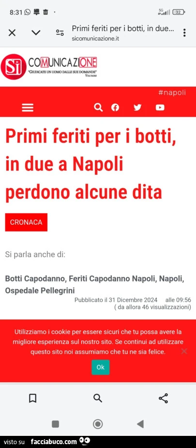 Feriti per botti di Capodanno