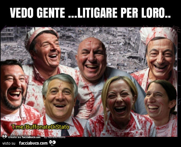 Vedo gente &hellip; litigare per loro
